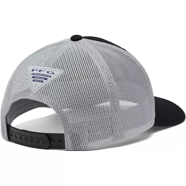 imageColumbia unisexadult Pfg Fish Flag Mesh Snap BackBlackCool Grey