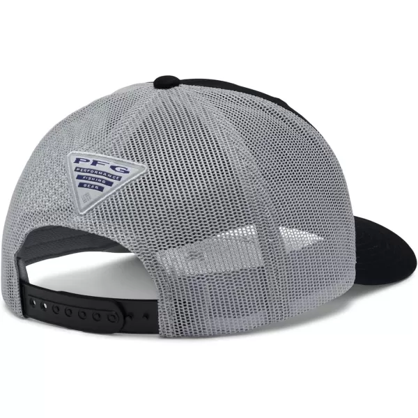 imageColumbia unisexadult Pfg Fish Flag Mesh Snap BackBlackCool Grey