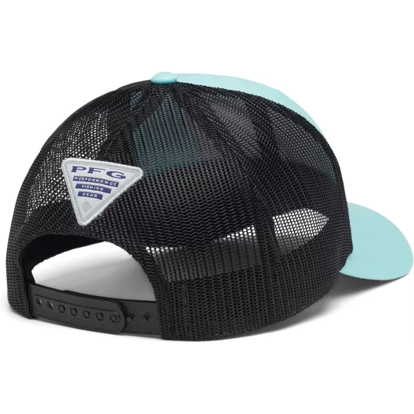 imageColumbia unisexadult Pfg Fish Flag Mesh Snap BackGulf Stream Black