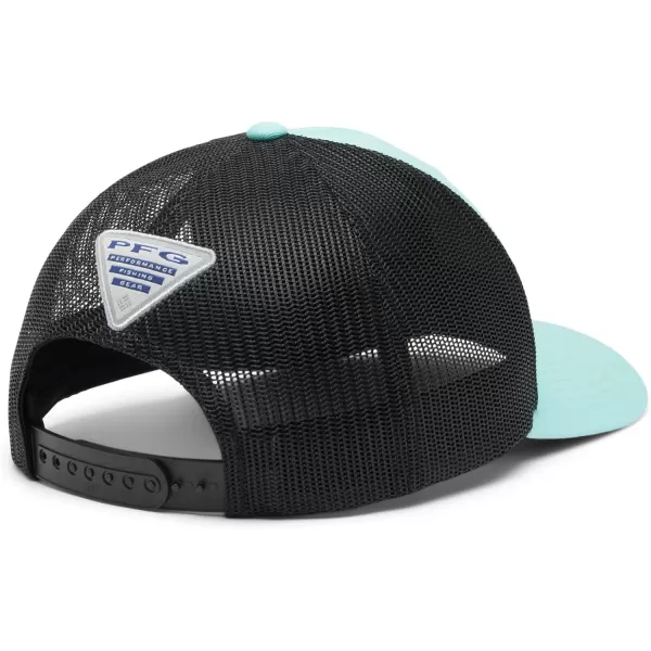 imageColumbia unisexadult Pfg Fish Flag Mesh Snap BackGulf Stream Black