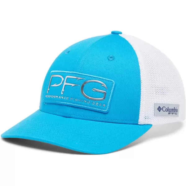 imageColumbia unisexadult Pfg Hooks Mesh Ball CapCompass BlueSilver