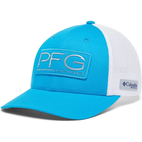imageColumbia unisexadult Pfg Hooks Mesh Ball CapCompass BlueSilver