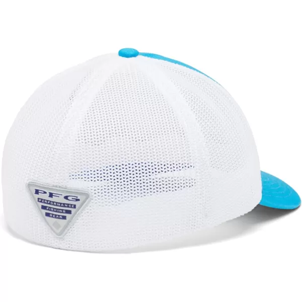 imageColumbia unisexadult Pfg Hooks Mesh Ball CapCompass BlueSilver