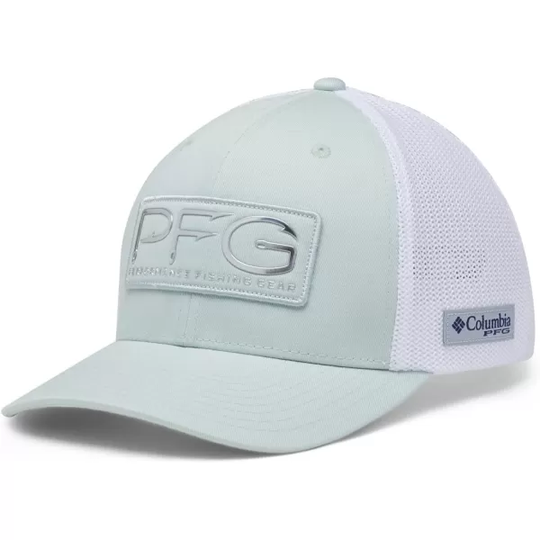 imageColumbia unisexadult Pfg Hooks Mesh Ball CapCool GreenSilver