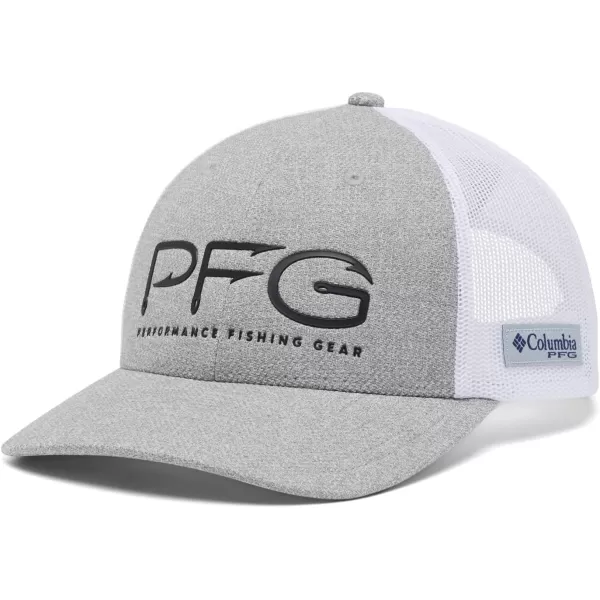 imageColumbia unisexadult Pfg Hooks Mesh Ball CapCool Grey HeatherBlack