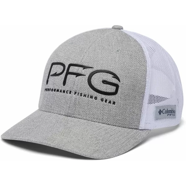 imageColumbia unisexadult Pfg Hooks Mesh Ball CapCool Grey HeatherBlack