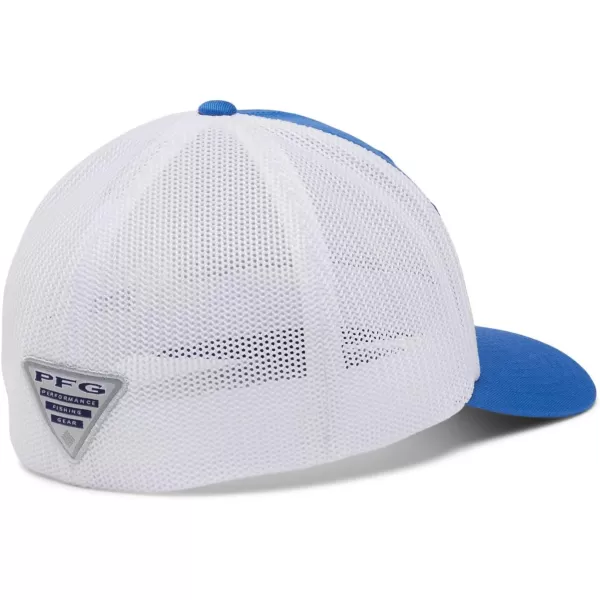 imageColumbia unisexadult Pfg Hooks Mesh Ball CapVivid BlueSilver