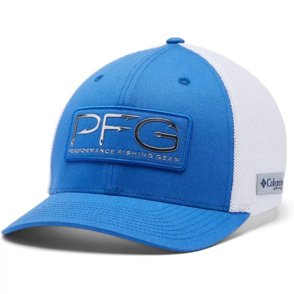 imageColumbia unisexadult Pfg Hooks Mesh Ball CapVivid BlueSilver