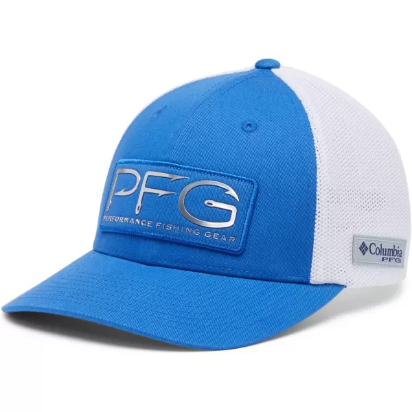 imageColumbia unisexadult Pfg Hooks Mesh Ball CapVivid BlueSilver