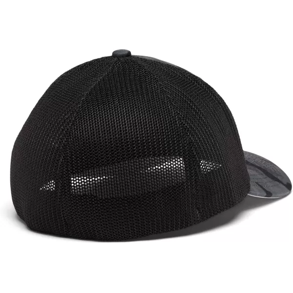 imageColumbia unisexadult Tree Flag Mesh Ball Cap  High CrownBlack Trad Camo