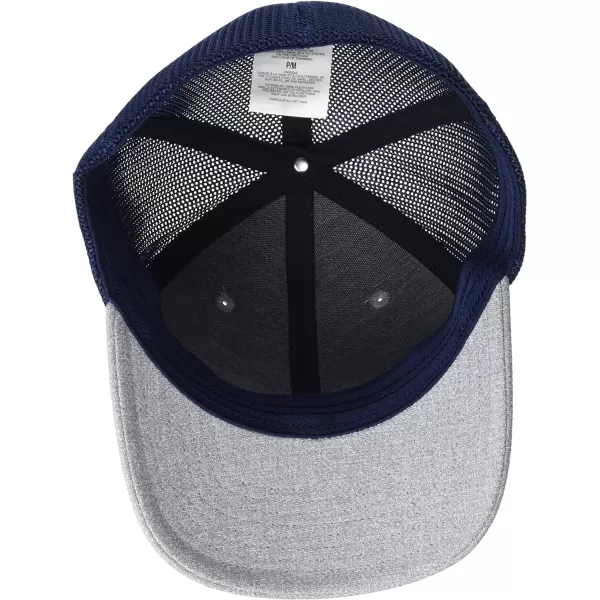 imageColumbia unisexadult Tree Flag Mesh Ball Cap  High CrownColumbia Grey HeatherCollegiate Navy