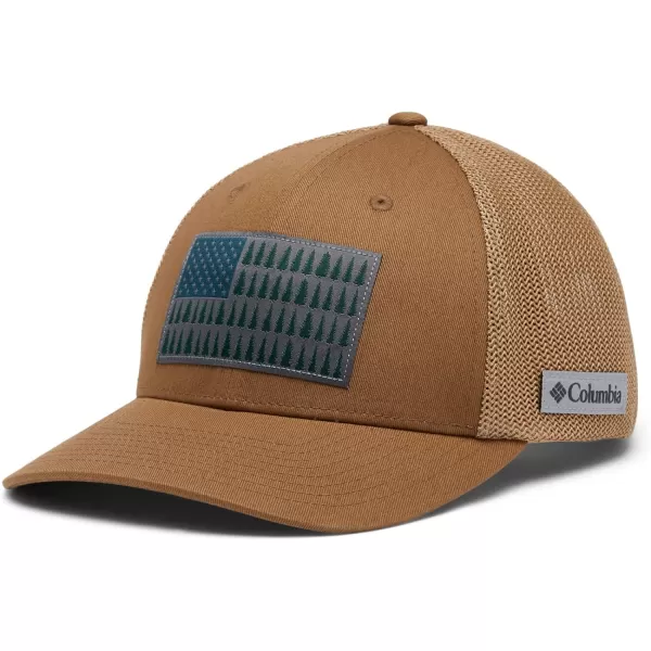 imageColumbia unisexadult Tree Flag Mesh Ball Cap  High CrownDelta