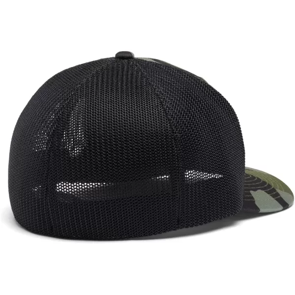 imageColumbia unisexadult Tree Flag Mesh Ball Cap  High CrownStone Green Mod Camo
