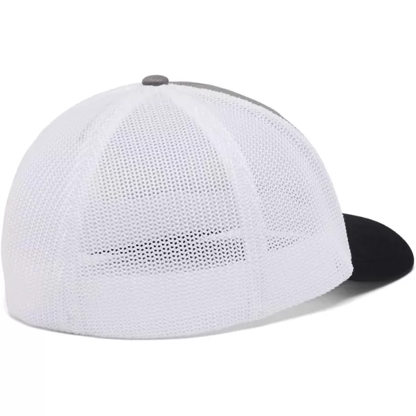 imageColumbia unisexadult Tree Flag Mesh Ball Cap  High CrownTitanium White Black