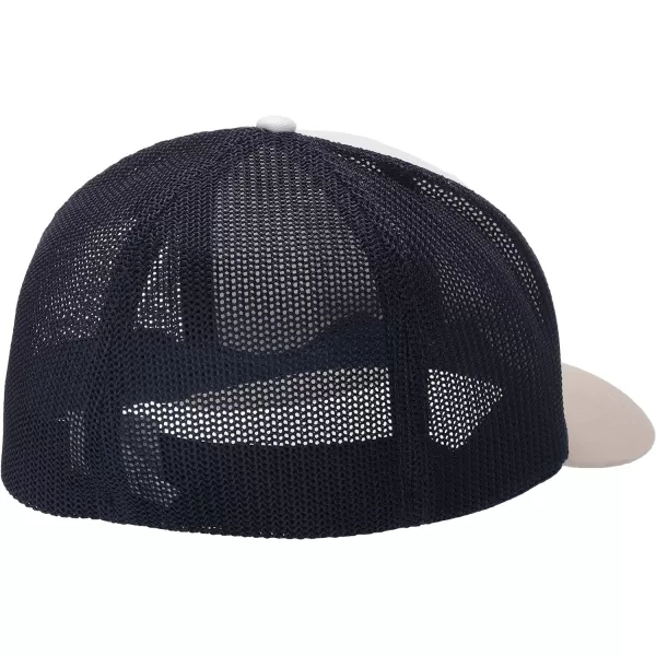 imageColumbia unisexadult Tree Flag Mesh Ball Cap  High CrownWhiteCarbonFossil