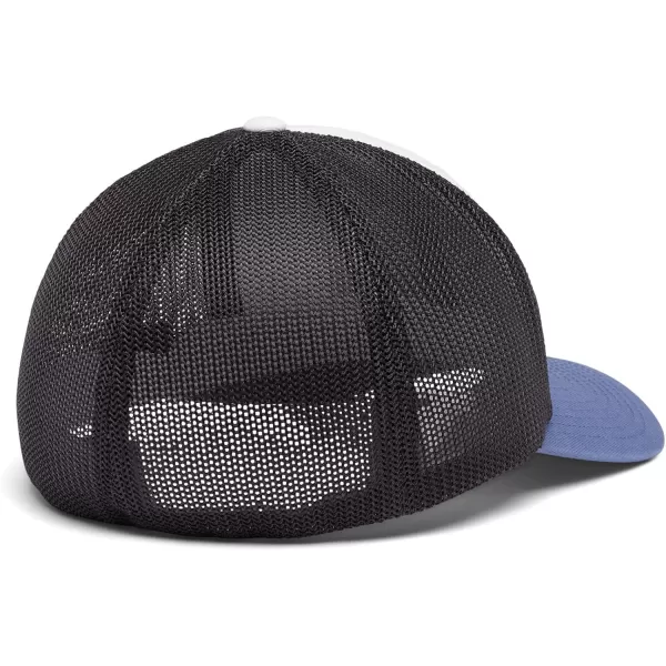 imageColumbia unisexadult Tree Flag Mesh Ball Cap  High CrownWhiteSharkBluestone