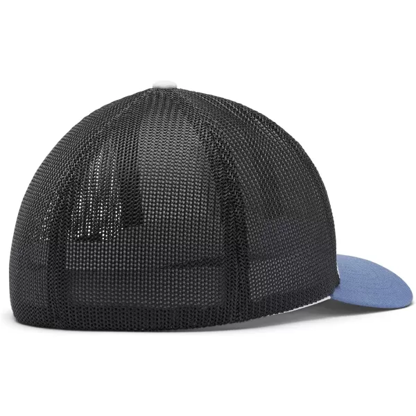 imageColumbia unisexadult Tree Flag Mesh Ball Cap  High CrownWhiteSharkBluestone
