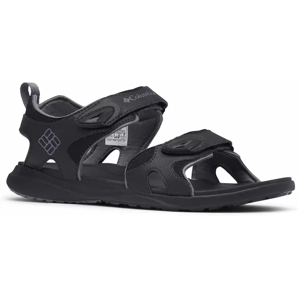 imageMens Columbia 2 Strap All Terrain SandalBlackTitanium Grey Steel