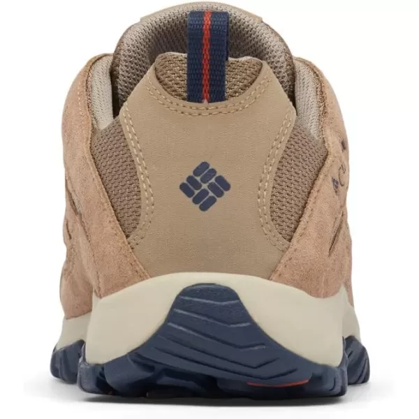 imageMens Crestwood Waterproof Hiking ShoeAsh Brown  Warp Red