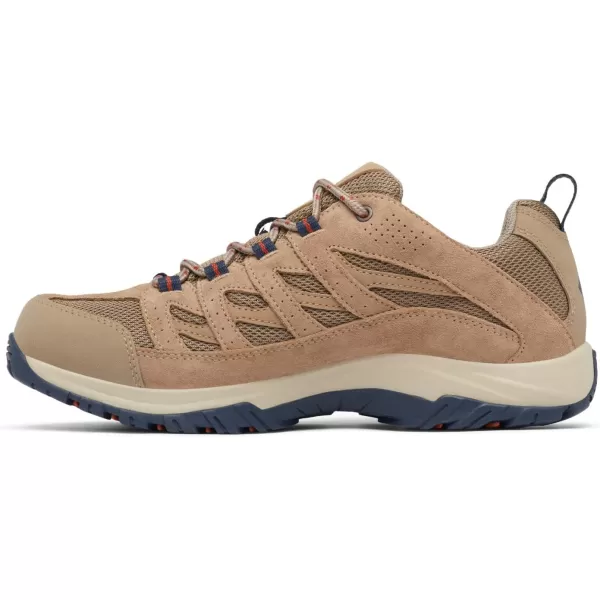 imageMens Crestwood Waterproof Hiking ShoeAsh Brown  Warp Red