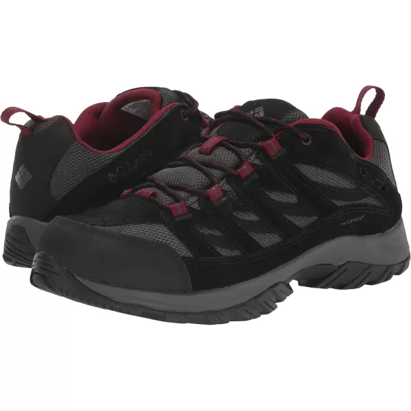 imageMens Crestwood Waterproof Hiking ShoeDark GreyRed Jasper