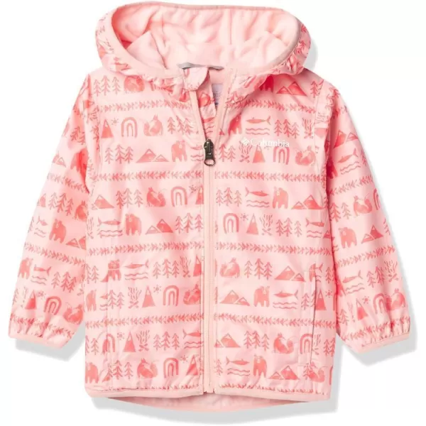 imageBoys Mini Pixel Grabber Ii Wind JacketPink Sand Camp Hieroglyphs
