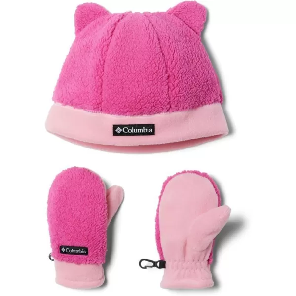 imageColumbia Baby Toddler Rugged Ridge Beanie and MittenPink Ice Pink Orchid