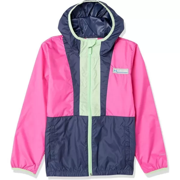 imageColumbia Boys Back Bowl Hooded WindbreakerPink IceNocturnalKey West