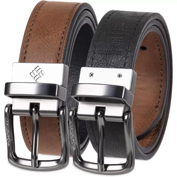 imageColumbia Boys Casual Reversible TwoInOne BeltBig Boys TanBlack Casual