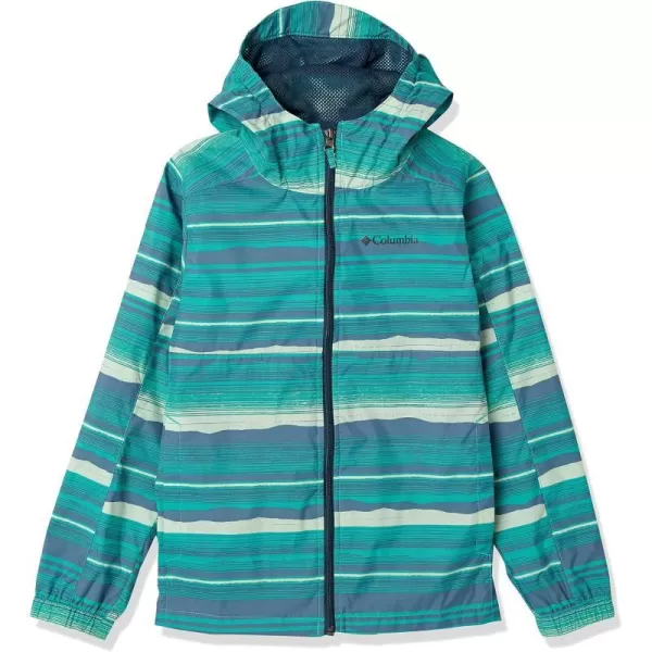 imageColumbia Boys Glennaker Springs JacketBright Aqua Horizons Stripe