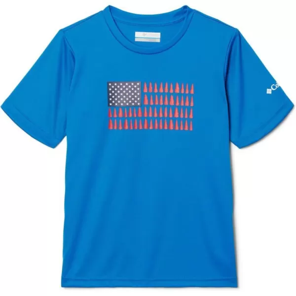 imageColumbia Boys Grizzly Ridge Short Sleeve Graphic ShirtBright IndigoPatriotic Pines Graphic