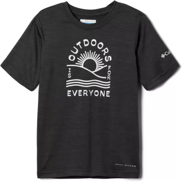 imageColumbia Boys Mount Echo Short Sleeve Graphic ShirtShark HeatherOutdoors Everyone Graphic