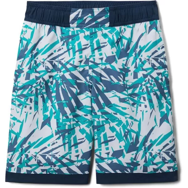 imageColumbia Boys Sandy Shores BoardshortBright Aqua Dye Palms TonalDk Mountain