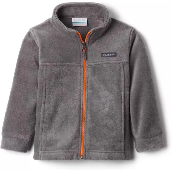 imageColumbia Boys Steens Mt Ii Classic Fit Fleece JacketCity Grey Flame Orange