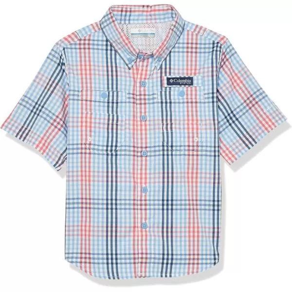 imageColumbia Boys Super Tamiami Short Sleeve ShirtAgate Blue Blanket Gingham