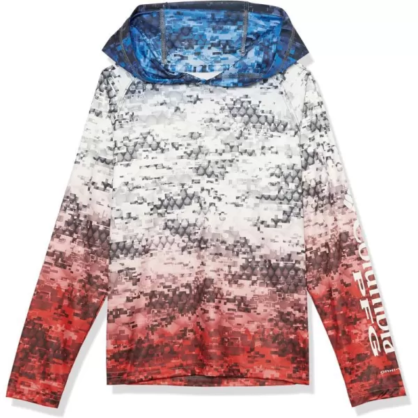 imageColumbia Boys Super Terminal Tackle HoodieWhiteAmericana Digi Camo Fade