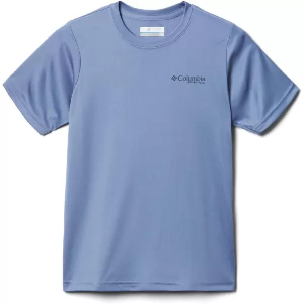 imageColumbia Boys Terminal Tackle PFG Fish Flag Short SleeveBluestoneCollegiate Navy Gradient