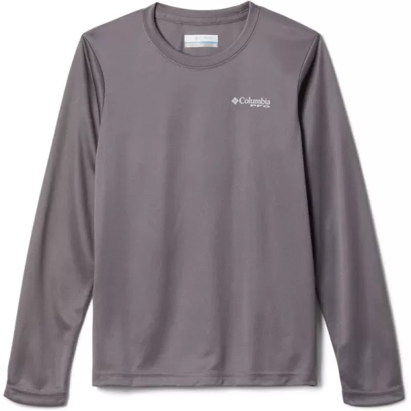 imageColumbia Boys Terminal Tackle PFG Triangle Logo Long SleeveCity GreyCool Grey