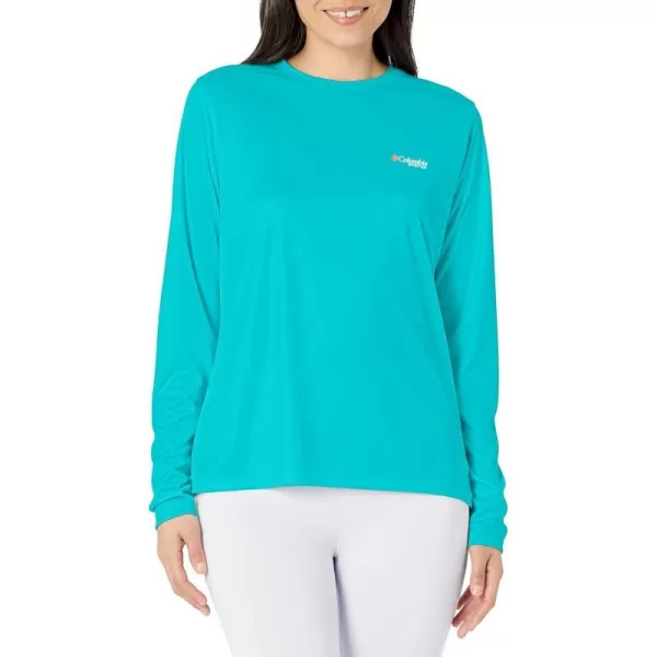 imageColumbia Boys Tidal Tee PFG Fish Flag Long SleeveOcean TealFish Flag Ombre