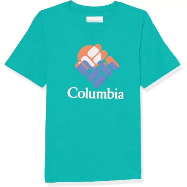 imageColumbia Boys Valley Creek Short Sleeve Graphic ShirtBright AquaGemscape Graphic
