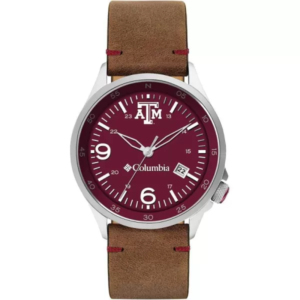 imageColumbia Canyon Ridge Texas AampM Aggies Mens Watch with Saddle Color Leather StrapColumbia Canyon Ridge Texas AampM Aggies Mens Watch with Saddle Color Leather Strap