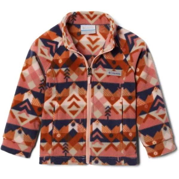 imageColumbia Girls Benton Springs Ii Printed Fleece JacketBig Girls Peach Blossom Checkpoint