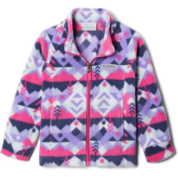 imageColumbia Girls Benton Springs Ii Printed Fleece JacketBig Girls White Checkpoint