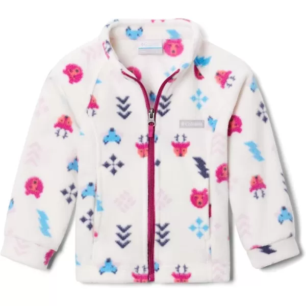 imageColumbia Girls Benton Springs Ii Printed Fleece JacketLittle Girls Chalk Woodlands