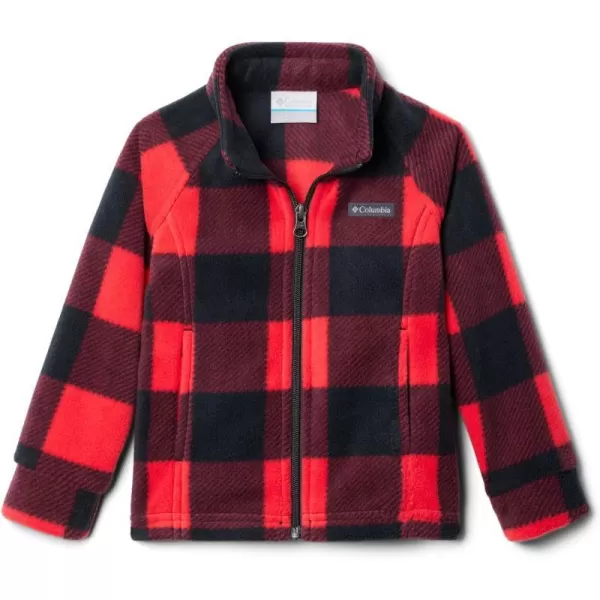 imageColumbia Girls Benton Springs Ii Printed Fleece JacketToddler Girls Red Lily Check