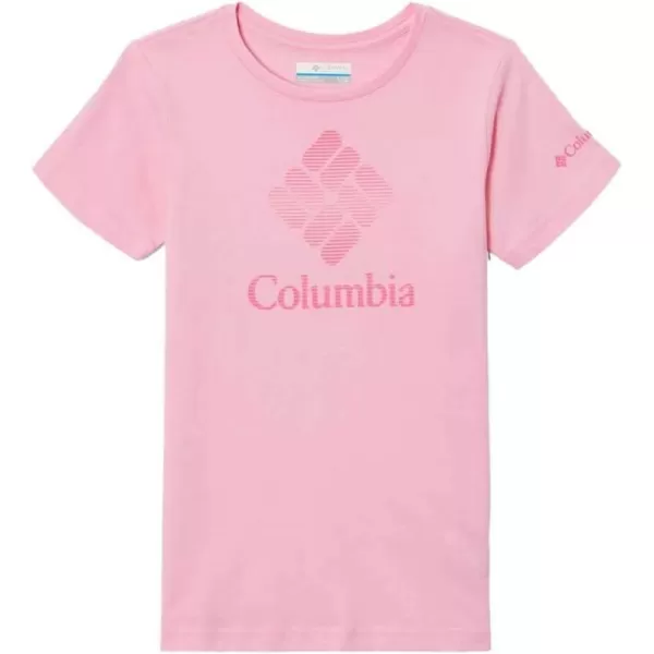 imageColumbia Girls Mission Lake Short Sleeve Graphic ShirtWild RoseCsc Stacked Banded Graphic