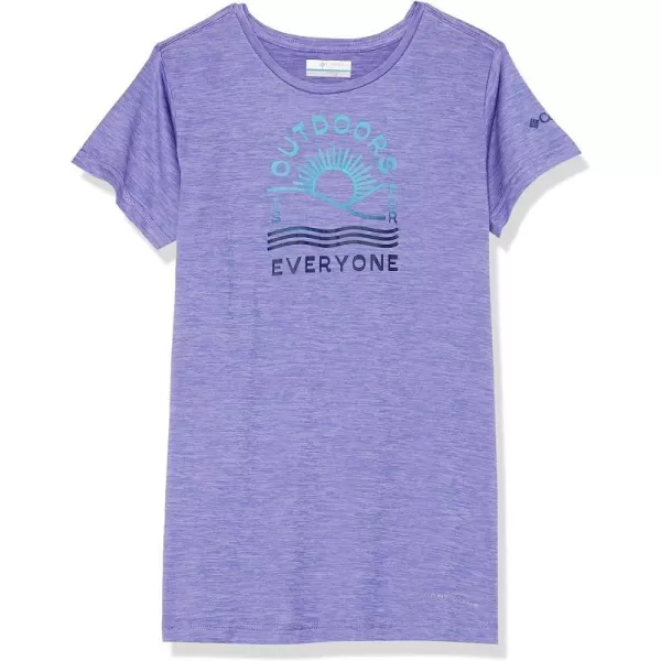 imageColumbia Girls Mission Peak Short Sleeve Graphic ShirtPaisley Purple HeatherOutdoors Everyone