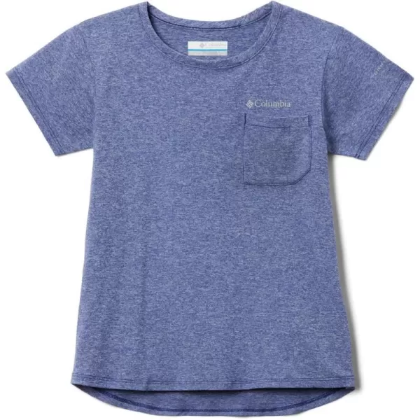 imageColumbia Girls Tech Trail Short Sleeve TeeDark Sapphire Heather