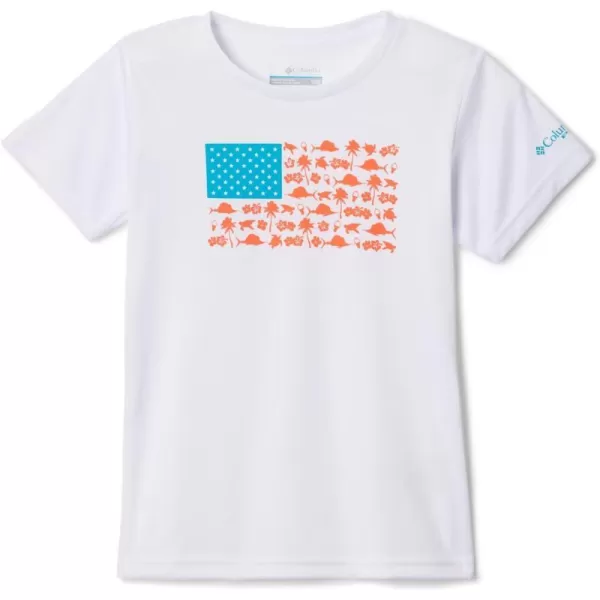 imageColumbia Girls Tidal Tee PFG Fish and Friends Flag Short SleeveWhiteFish Friends Flag Graphic