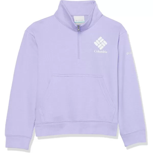 imageColumbia Girls Trek French Terry Half ZipFrosted Purple